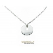 PIANEGONDA collana argento e pendente tondo referenza CA011016 new cm.50